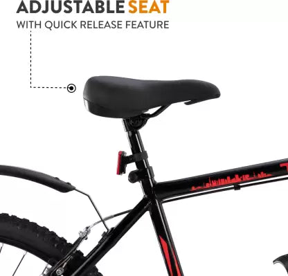 Urban Terrain Tokyo with Complete Accessories & Mobile Tracking App 26 T Hybrid Cycle/City Bike (Single Speed, Black, Red) Urban Terrain Tokyo with Complete Accessories & Mobile Tracking App 26 T Hybrid Cycle/City Bike (Single Speed, Black, Red)